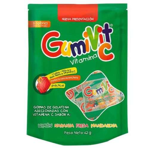 GUMIVIT C BOLSA X 12 SOBRES (4 GOMAS)