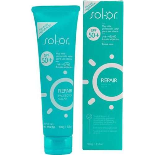 SOLOR CREMA GEL REPAIR  PIEL MIXTA SPF 50+X 100 GR