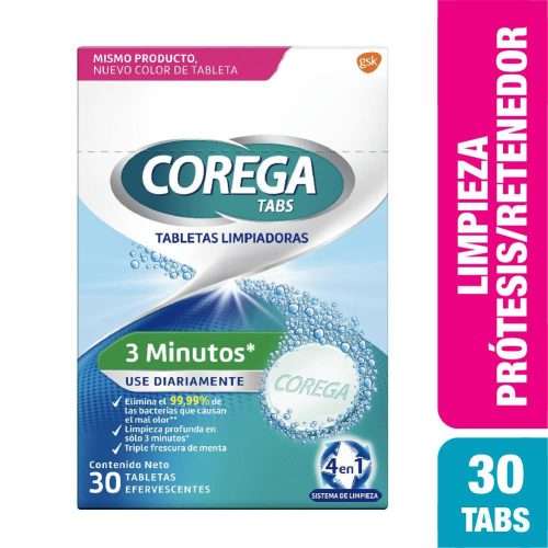COREGA TABS X 30 TABLETAS EFERVECENTE