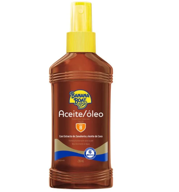 BANANA BOAT FPS 8 PROT/SOLA ACEITE OLEO X 236 ML