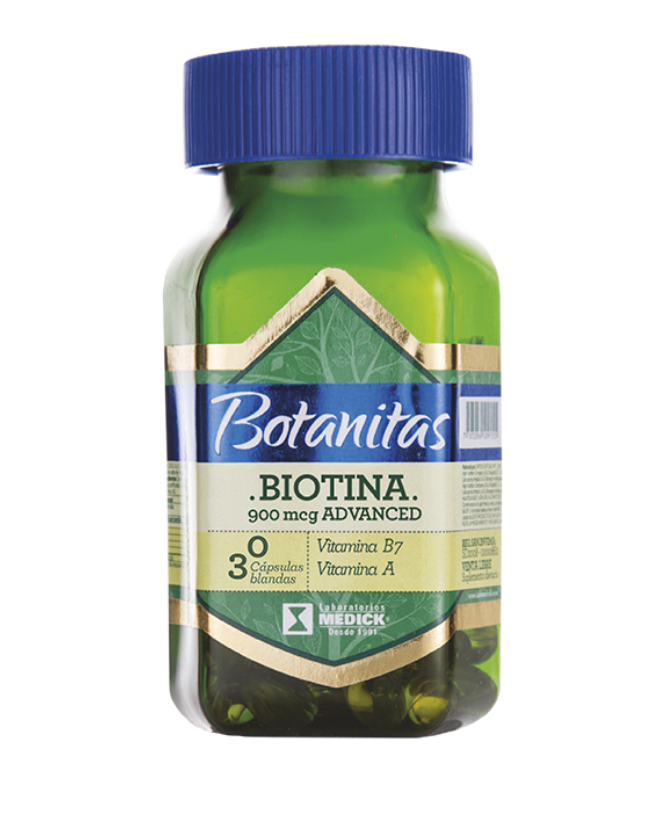 BIOTINA 900 MCG ADVANCED X 30 CAPSULAS