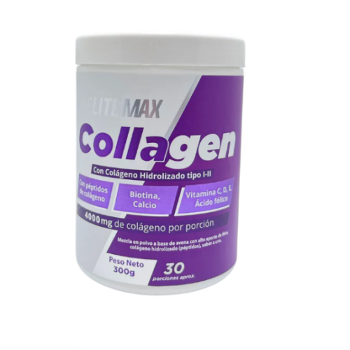 ELITE MAX COLAGENO HIDROLIZADO  SABOR A UVA  X 300 G