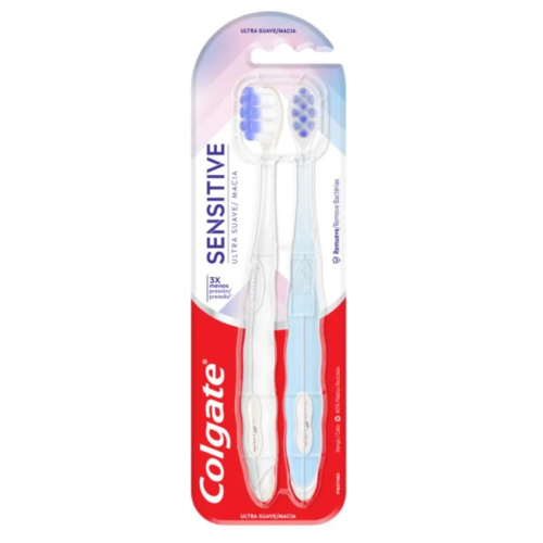 CEPILLO COLGATE SENSITIVE ULTRA SUAVE X 2 UNIDADES