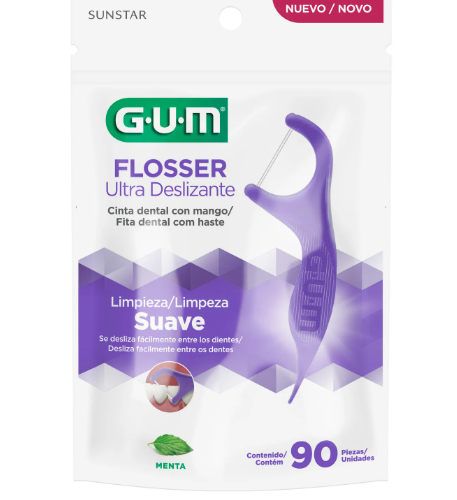 GUM FLOSSERS HIL DENTAL/ MANGO ULTRA DESLI X 90 UNIDADES
