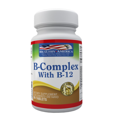 B COMPLEX  WITH B 12  X 90 TABLETAS