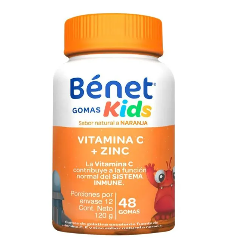 VITAMINA C + ZINC X 48 KIDS GOMAS  (BENET)