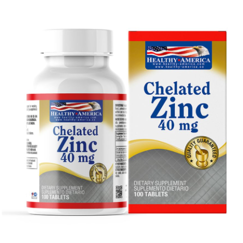 ZINC 40 MG X 100 TABLETAS (CHELATED)