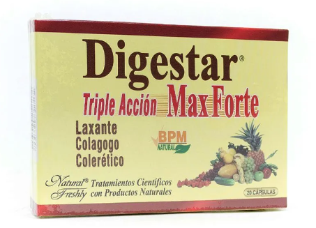 DIGESTAR TRIPLE ACCION MAX FORTE X  20 CAPSULAS