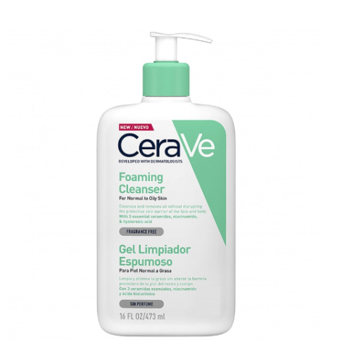 CERAVE GEL LIMPIADOR ESPUMOSO X 473 ML