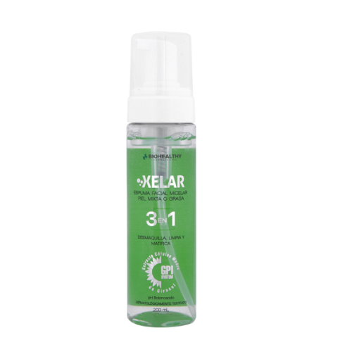 XELAR ESPUMA FACIAL 3 EN 1 PIEL MIXTA A GRASA 200ML