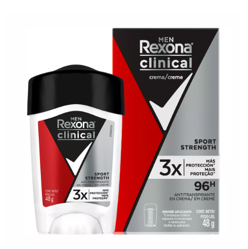 REXONA CLINICAL MEN SPORT STRENGTH ROJO X48 GR