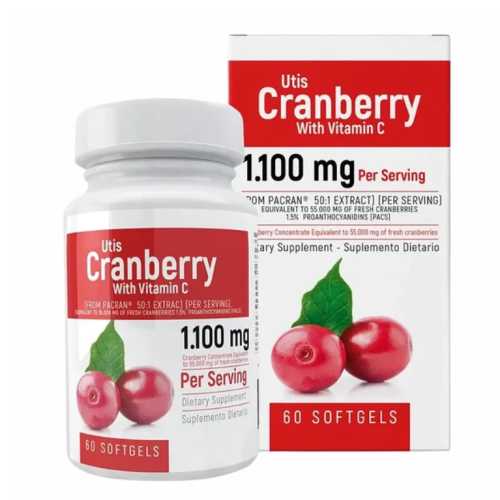 CRANBERRY UTIS CON VITAMINA C 1100 MG X  60 CAPSULAS BLANDAS