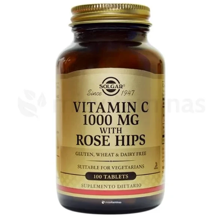 VITAMINA C 1000 MG WITH ROSE HIPS X 100 TABLETAS