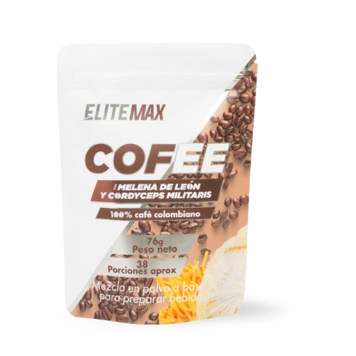 ELITE MAX CAFE CON MELENA DE LEON Y CRODYCEPS MILITARIS X 76 G