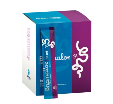 BRANALOE GEL SACHET FRUTAS Y ALOE VERA X 15 SACHETS