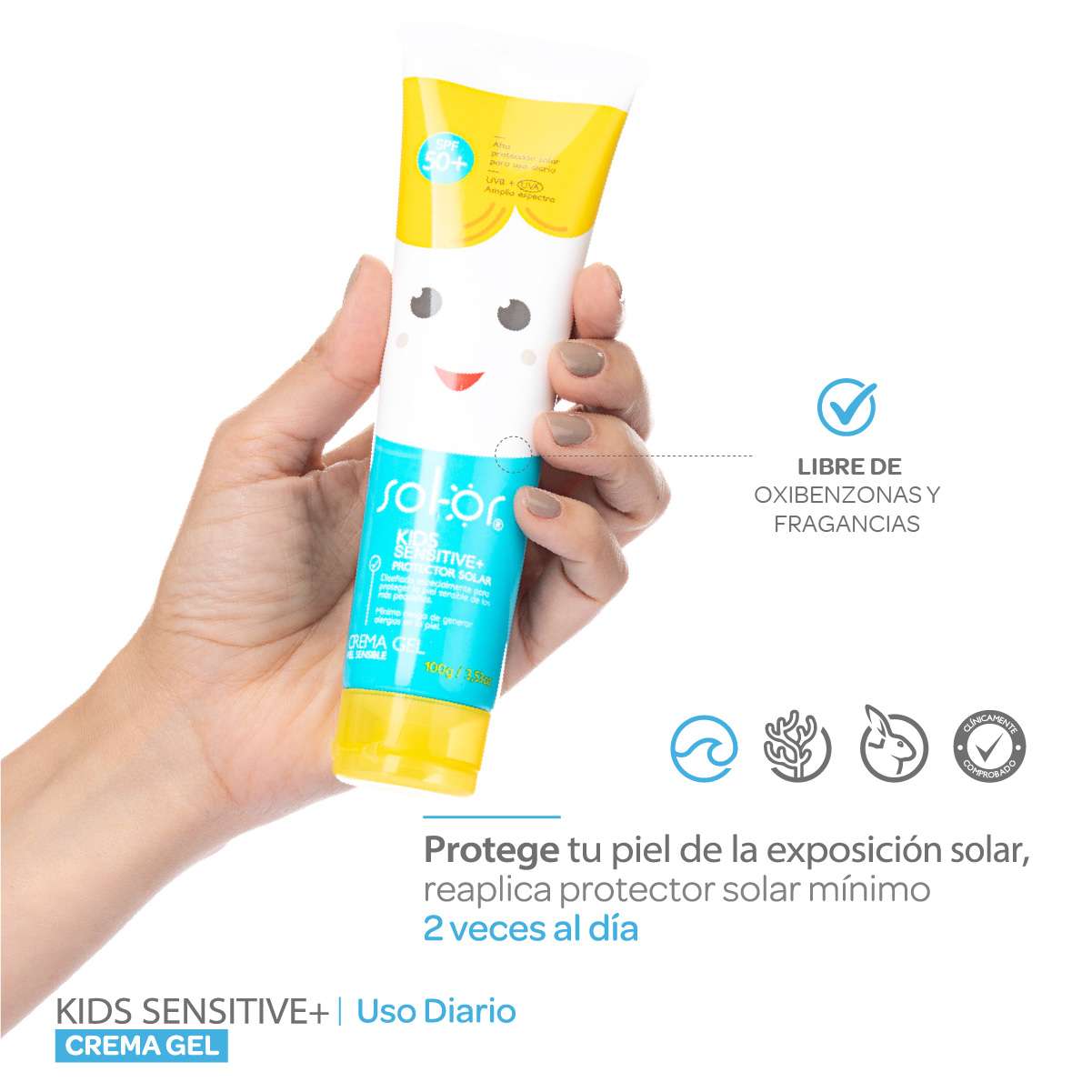 SOLOR KIDS SENSITIVE SPF 50 X 100 GR - Image 3