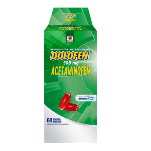 DOLOFEN 500 MG CAJA X 60 CAPSULAS  LIQUIDAS