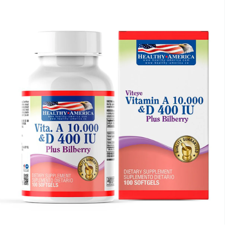 VITAMINA A + VITAMINA D PLUS BILBERRY X 100 SOFTGEL