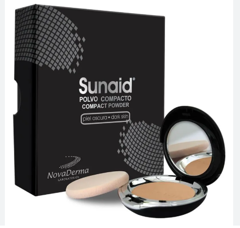 SUNAID POLVO COMPACTO PIEL OSCURA X 12 GR