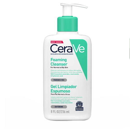 CERAVE GEL LIMPIADOR ESPUMOSO X 236 ML