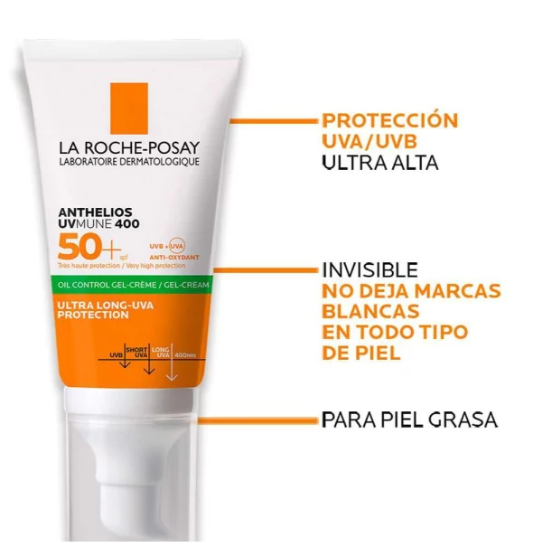 ANTHELIOS UVMUNE 400 OILCON GE/CRE TOQ SEC X 50 ML - Image 2