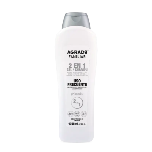 CHAMPU AGRADO FAMILIA 2 EN 1 GEL Y CHAMPU X 1250ML