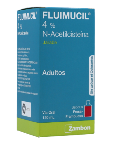 FLUIMUCIL 4% 40 MG/ML ADULTOS X 120ML
