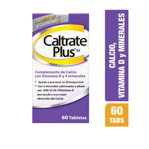 CALTRATE PLUS 400UI VITAM D  X  60 TABLETAS