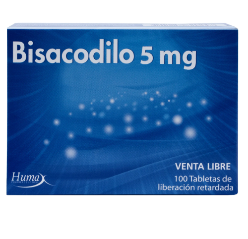 BISACODILO 5 MG X 100 TABLETAS LIBERACION PROLONGADA