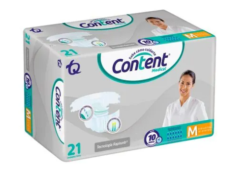 PAÑAL CONTENT MEDICAL M X 21 UNIDADES