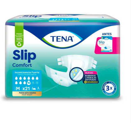 TENA SLIP COMFORT M X 21 UNIDADES