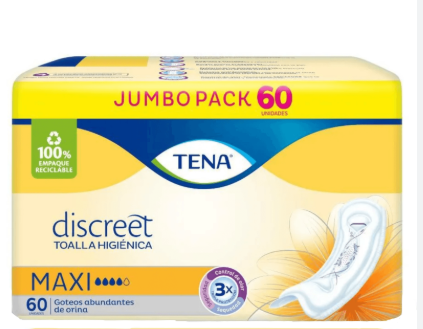 TENA MUJER MAXI X 60 UNIDADES