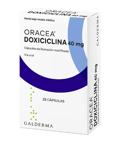 ORACEA 40 MG X 28 CAPSULAS (DOXICICLINA )