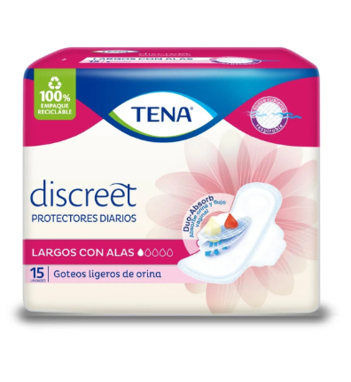 PROTECTORES DIARIOS TENA DISCREET X 15 UNIDADES