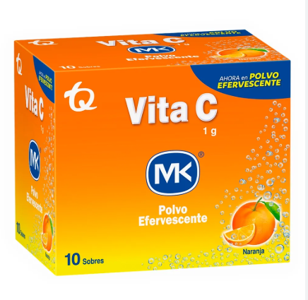 VITAMINA C NARANJA 1GR POLVO EFERVECENTE