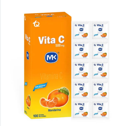 VITAMINA C MANDARINA X 100 TABLETAS (SIN AZUCAR)