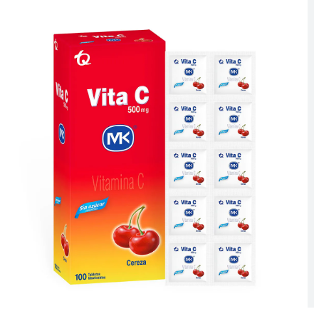 VITAMINA C CEREZA X 100 TABLETAS