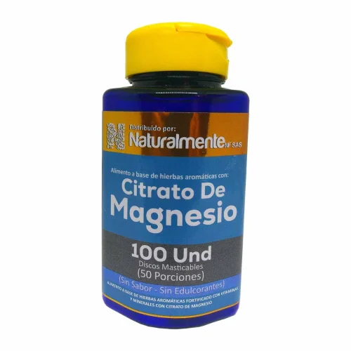 CITRATO DE MAGNESIO X 100 DISCOS MASTICABLES