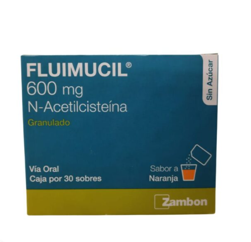 FLUIMUCIL 600 MG X 30 SOBRES