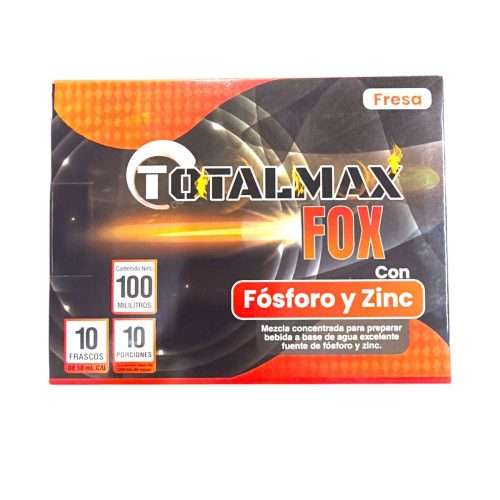 TOTALMAX FOX SABOR FRESA X 10 FRASCOS C/U DE 10ML