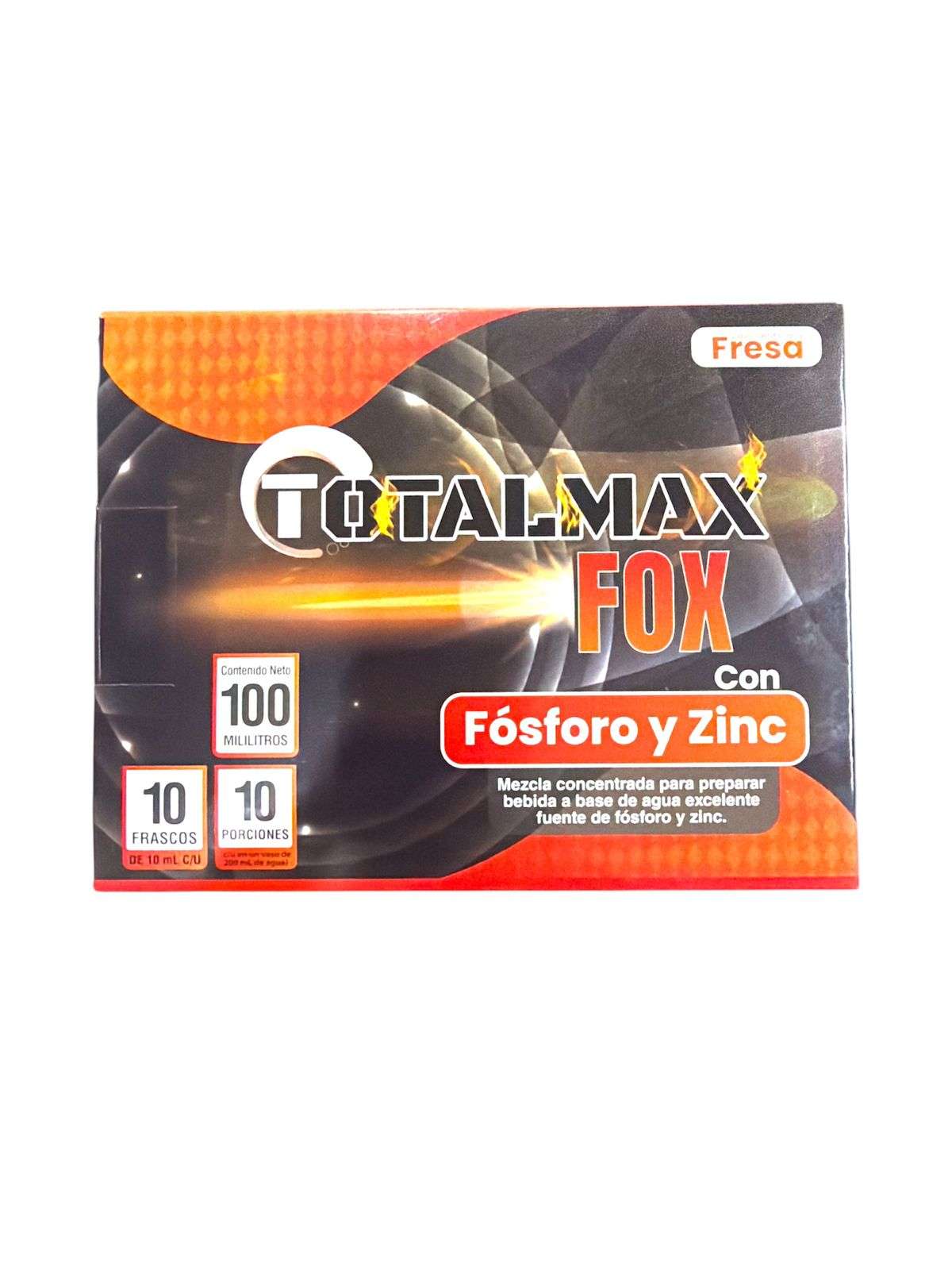 TOTALMAX FOX SABOR FRESA X 10 FRASCOS C/U DE 10ML
