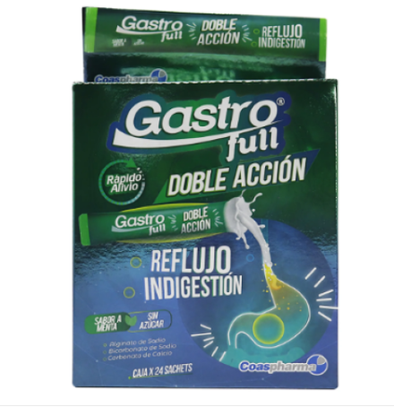 GASTROFULL DOBLE ACCION CAJA X 24 SACHETS SIN AZUCAR