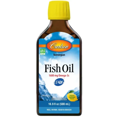 FISH OIL 1600MG OMEGA 3 S X 500 ML SABOR LIMON