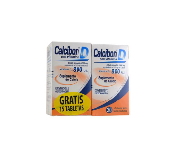 CALCIBON D 800 UI X 30 TABLETAS + 15 TABLETAS