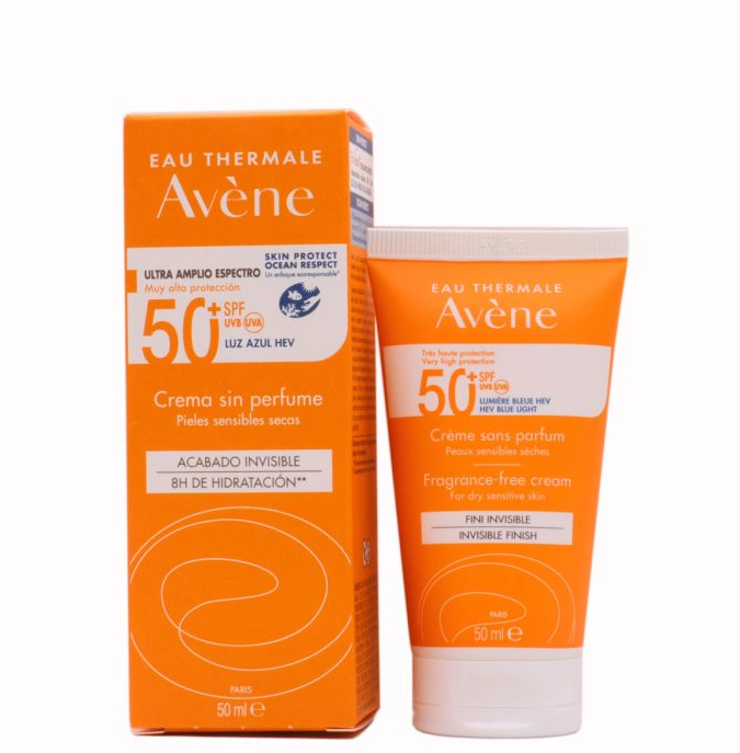 AVENE SOLAR CREMA 50+ PIELES SENSIBLES/SECAS INVISIBLE X 50ML