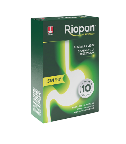 RIOPAN 800/100 MG GEL 10 ML FRASCO X 250 ML
