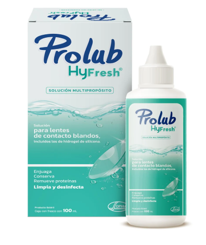 PROLUB HYFRESH SOLUCION PARA LENTES X 100 ML