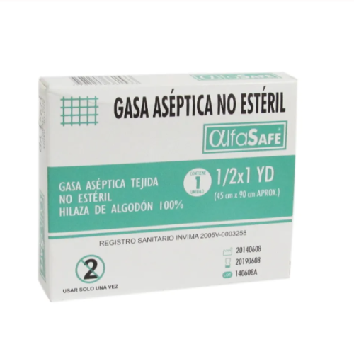 GASA ASEPTICA TEJIDA  1/ 2 X 1
