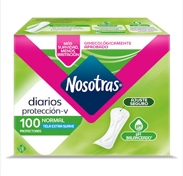 NOSOTRAS PROTECTORES NORMAL X 100 UNIDADES