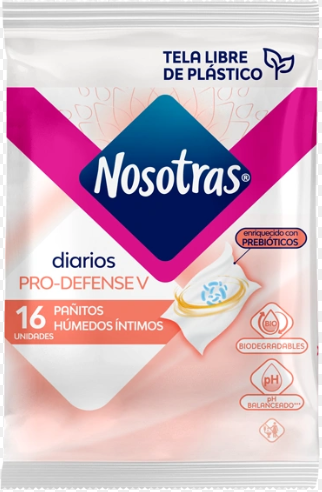 PAÑITOS HUMEDOS PRO DEFENSEV X 16 UNIDADES